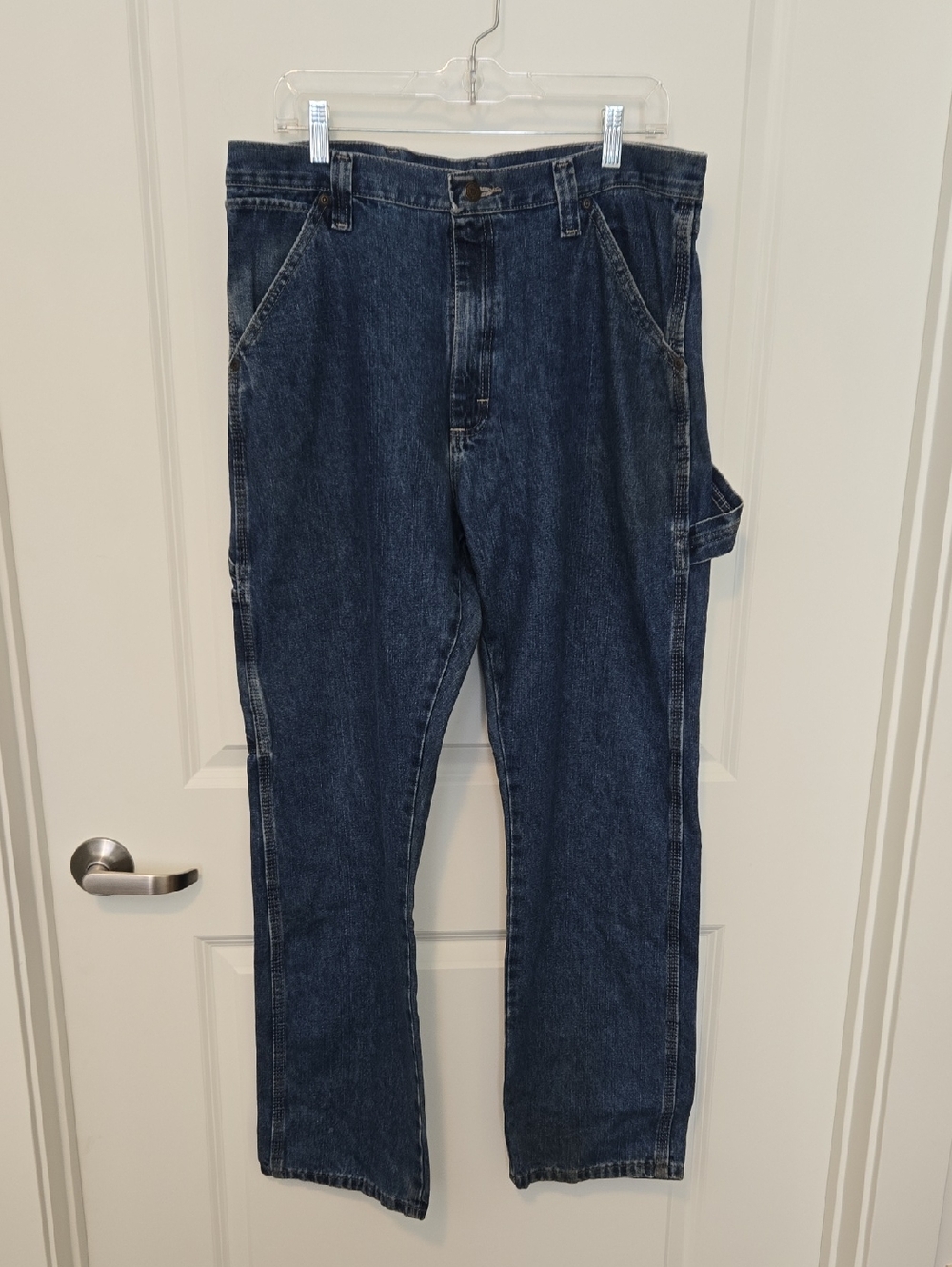 Men's Dark Blue Denim Carpenter Jeans Wrangler 34x32